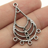 10pcs/lot Earring Connector Charms Antique Silver Color Earring Charms Connector For Jewelry Making