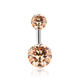 Double Round Cubic Zirconia