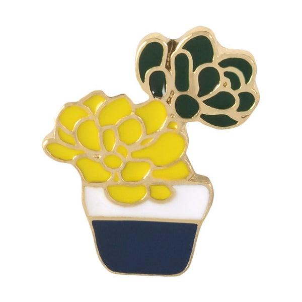 14Styles Potted Plant Rainbow Enamel Pins Custom Cactus Cat Brooches Backpack Shirt Lapel Pin Badge Fashion Cartoon Jewelry Kids