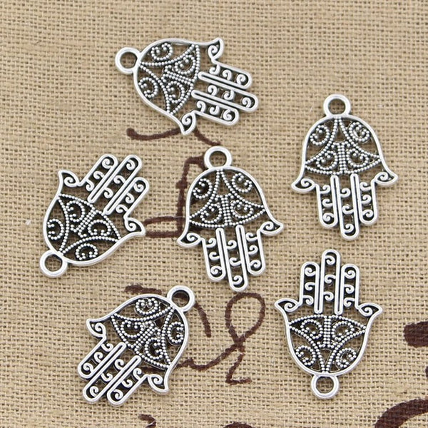 15pcs Charms hamsa palm protection 20x15mm Antique Making pendant fit,Vintage Tibetan Silver Bronze,DIY Handmade Jewelry