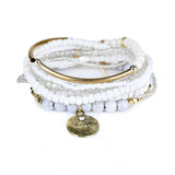 16 Design 2019 Bohemian Ethnic Multilayer Vintage New Beads Bracelets Boho Statement Tassel Pearl Charms Wrap Bracelet Bangles