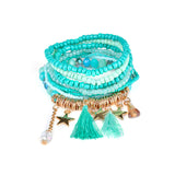 16 Design 2019 Bohemian Ethnic Multilayer Vintage New Beads Bracelets Boho Statement Tassel Pearl Charms Wrap Bracelet Bangles
