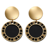 17KM NEW Geometric Korean Earrings For Women 2019 Big Round Heart Gold Drop Earring Christmas Fashion Bohemian Jewelry Wholesale