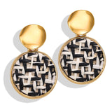 17KM NEW Geometric Korean Earrings For Women 2019 Big Round Heart Gold Drop Earring Christmas Fashion Bohemian Jewelry Wholesale