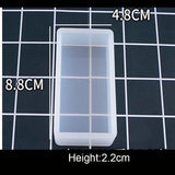 1PC Cube Cuboid Pendant DIY Necklace Jewelry Mold Pendants Crystal Scale Jewelry Resin Molds for Jewelry Making Tool