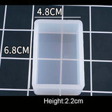 1PC Cube Cuboid Pendant DIY Necklace Jewelry Mold Pendants Crystal Scale Jewelry Resin Molds for Jewelry Making Tool