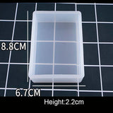 1PC Cube Cuboid Pendant DIY Necklace Jewelry Mold Pendants Crystal Scale Jewelry Resin Molds for Jewelry Making Tool