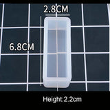 1PC Cube Cuboid Pendant DIY Necklace Jewelry Mold Pendants Crystal Scale Jewelry Resin Molds for Jewelry Making Tool