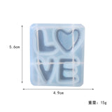 1PC Geometry Love Dolphin Pendant Craft Transparent UV Resin Silicone Combination Molds for DIY Making Finding Accessories