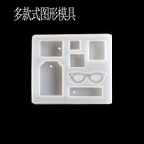 1PC Pendant Craft DIY Transparent UV Resin Liquid Silicone Combination Molds for DIY Making Finding Accessories