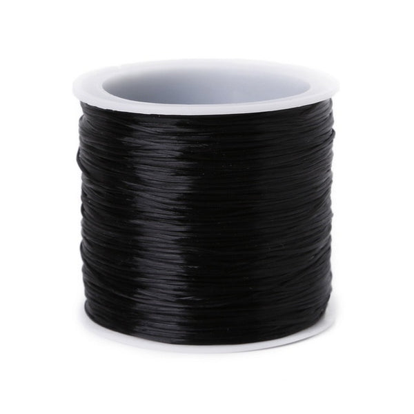 1Roll/60M  0.7mm Elastic Thread Round Crystal Line Nylon Rubber Stretchy Cord For Jewelry Making Beading Bracelet  14colors