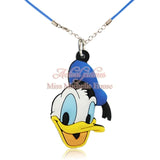 1pcs Mickey Cartoon Necklace Minnie PVC Pendant Choker Kawaii Charm Rope Chain Fashion Accessories Kids Birthday Gift