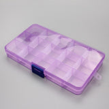 1pcs Plastic 6/815 Storage boxes Slots Adjustable packaging transparent Tool Case Craft Organizer box jewelry accessories