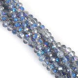 2 3 4 6 8mm about 70-195Pcs Crystal Beads AB multicolor Sapcer Glass Beads for Jewelry Making DIY Handmade Bracelet Wholesale