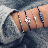 2019 Bohemian Bracelets & Bangles Set Vintage Bead Boho Charm Bracelet For Women Jewelry Accessories Pulseras Mujer Bijoux Femme