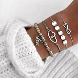 2019 Bohemian Bracelets & Bangles Set Vintage Bead Boho Charm Bracelet For Women Jewelry Accessories Pulseras Mujer Bijoux Femme