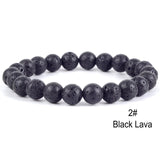 2019 Classic Men Bracelet Chakra Yoga Natural Volcanic Stone Bracelets For Women Jewelry Gifts Pulseira Masculina Erkek Bileklik