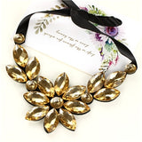 2019 Fashion Collar Flower Power choker Vintage Bohemian Long Necklace Women Maxi big bead fine Jewelry charms collier femme