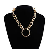 2019 Gothic Chunky chain Choker Necklace Punk rock Statement Necklace Women goth Jewelry Vintage collier femme fashion jewelry