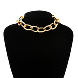 2019 Gothic Chunky chain Choker Necklace Punk rock Statement Necklace Women goth Jewelry Vintage collier femme fashion jewelry