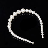 2019 New Arrival Trend Fashion Luxury Big Pearl Headband for Women Hair Band Girls Hairbands Party Pearl Girls Hair Accessories