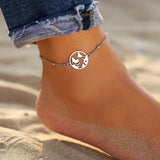 2019 New Boho Turtle Pendant Anklets For Women Shell Anklet Bracelets On The Leg Bohemian Foot Ocean Jewelry Drop Shipping