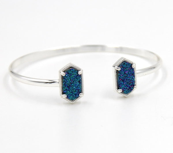 Quartze Resin Druzy Bangles