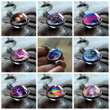 2019 New Nebula Galaxy Double Sided Pendant Necklace Universe Planet Jewelry Glass Art Picture Handmade Statement Necklace