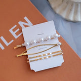 2019 New Women Barrettes Set Korean Simulated Pearl Gold Hair Clip Hairgrips Hair Accessories Girls Jewelry Fashion Hair Pins