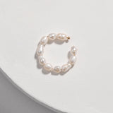 2019 New Women Pearl Ear Cuff Earring Bohemian Natural Freshwater Circle Small Clip Earring Fashion Wedding Party Jewelry Gift