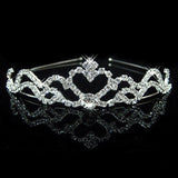 2019 Women Princess Crown Headband Crystal Rhinestone Tiara And Crowns Hair Band Jewelry Silver Bridal Hair Accessories Wedding