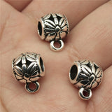 20pcs/lot Charms Connector Bails Beads Antique Silver Color Bails Beads Charms Jewelry Findings Diy Bails Beads Connector