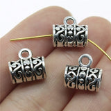 20pcs/lot Charms Connector Bails Beads Antique Silver Color Bails Beads Charms Jewelry Findings Diy Bails Beads Connector