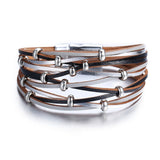 26 Design Vintage Multiple Layer Leather Bracelet For Women Men New Bead Pearl Charms Wrap Bracelets 2019 Femme Fashion Jewelry