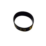 2mm Width Black Silicone Bracelets Nirvana Bangles Men Rock Music Band Silicone Hip Hop Wristbands Customized Rubber Bracelet