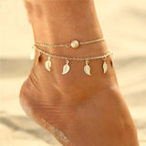 3PCS/Lot Bohemian Eagle Sequins Anklets For Women Fashion Gold Color Bracelet Anklet on the Leg Beach Foot Accessories Wholesale