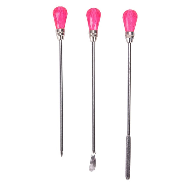 3Pcs Muddler Poke Needle Spoon Tool Set For Silicone Resin Mold Jewelry Making  DIY Craft