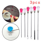 3Pcs Muddler Poke Needle Spoon Tool Set For Silicone Resin Mold Jewelry Making  DIY Craft