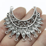 3pcs/lot Antique Silver Color Necklace Connector Charms Pendant Jewelry Connector Charms For Necklace Jewelry Making