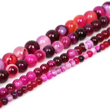 4 6 8 10mm Natural Stone Beads Matte Lava Tiger Eye Red Black Onxy  Loose Stone Beads For Jewelry Making DIY Bracelet Necklace