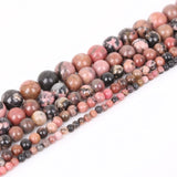 4 6 8 10mm Natural Stone Beads Matte Lava Tiger Eye Red Black Onxy  Loose Stone Beads For Jewelry Making DIY Bracelet Necklace