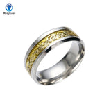 4 COLORS Vintage Gold Free Shipping Dragon 316L stainless steel Ring Mens Jewelry for Men lord Wedding Band male ring for lovers