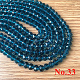 4mm/ 6mm/8mm Crystal Rondel Beads Wheel Faceted Glass Beads for Jewelry Making Diy Jewelry Accessories Jewelry Findings