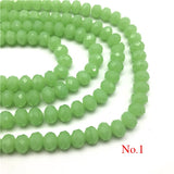 4mm/ 6mm/8mm Crystal Rondel Beads Wheel Faceted Glass Beads for Jewelry Making Diy Jewelry Accessories Jewelry Findings