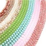 4mm/ 6mm/8mm Crystal Rondel Beads Wheel Faceted Glass Beads for Jewelry Making Diy Jewelry Accessories Jewelry Findings