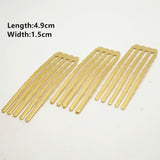 5/10 Teeth Metal Hair Comb Bronze Tone Hair Clips Claw Hairpins DIY Jewelry Findings & Components Wedding Hair Supplies HK107