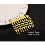 5/10 Teeth Metal Hair Comb Bronze Tone Hair Clips Claw Hairpins DIY Jewelry Findings & Components Wedding Hair Supplies HK107