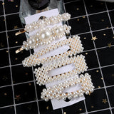 5 PCS / Set Korea Metal Full Pearl Hair Pins Women Hair Clip Pin Barrette Headwear Hairpins Jewelry Accessories Hair Ornament