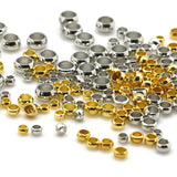 500pcs 2.5mm Stainless Steel Round Beads Crimp End Bead For Diy Jewelry Findings And Components rhodium silver