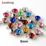 50Pcs Rose Gold Acrylic Beads Drill Charm Pendants For Jewelry Making Bracelet necklace Accessories Findings